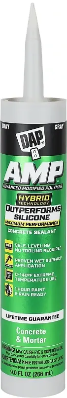 Amp Gray Polymer Advanced Hybrid Self-leveling Sealant 9 Oz