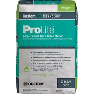 Prolite 30 Lb. Gray Tile And Stone Mortar For Tile And Stone Applications