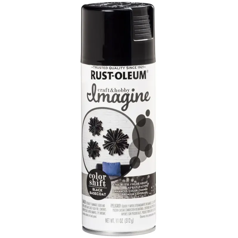 Imagine Craft & Hobby Gloss Black Basecoat Spray Paint 11 Oz