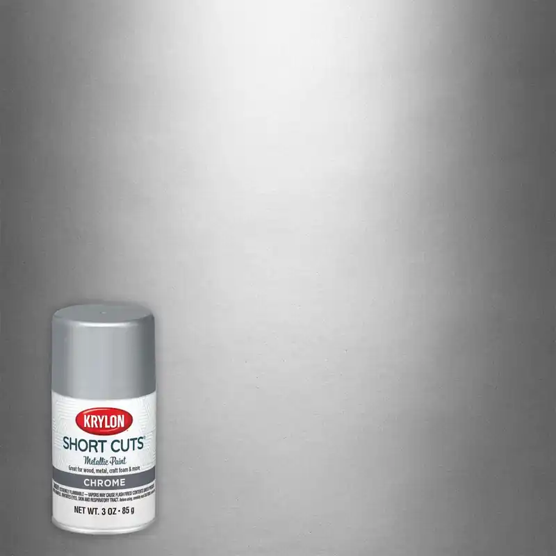 Short Cuts 3 Oz. High-gloss Chrome Spray Paint - Fast Drying, Multi-surface