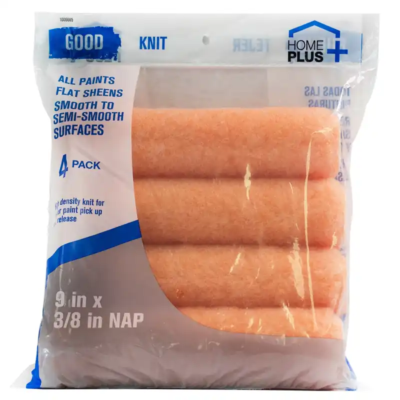 Good Polyester Knit 9 In. W X 3/8 In. Paint Roller Cover 4 Pk