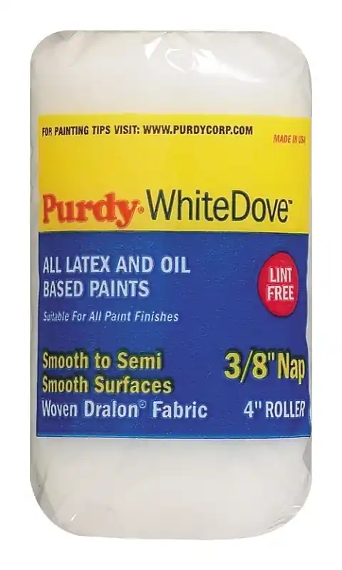 White Dove Woven Fabric 8 In. W X 3/8 In. Jumbo Mini Paint Roller Cover 1 Pk