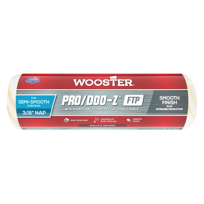 Pro/doo-z Ftp Synthetic Blend 9 In. W X 3/8 In. Paint Roller Cover 1 Pk