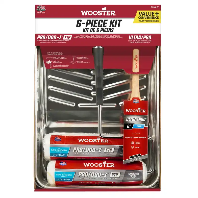 Pro/doo-z Ftp All-purpose Roller Kit - 6 Piece Paint Tray Set