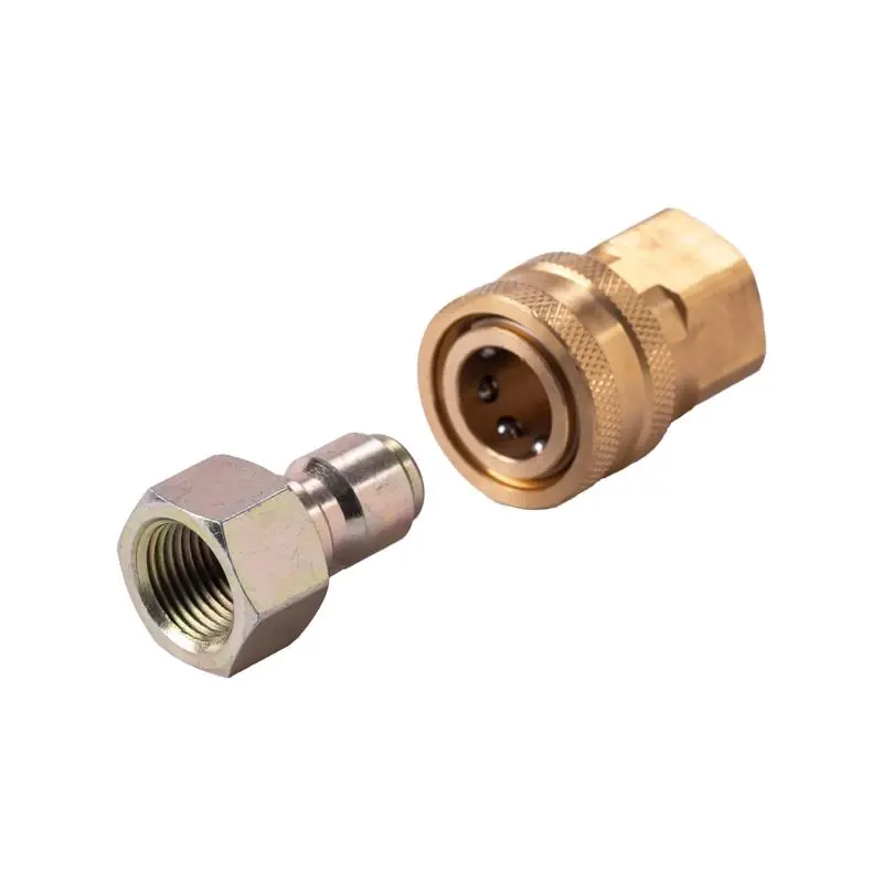 3/8 Inch Brass Quick Connect Plug 4500 Psi