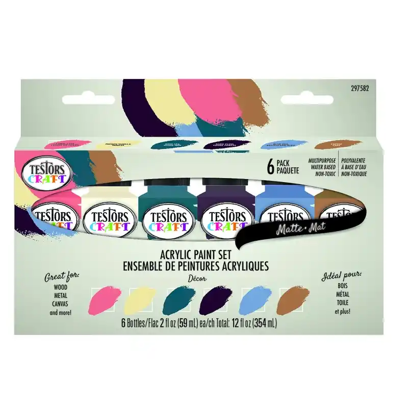 Matte Assorted Craft Paint Interior 12 Oz