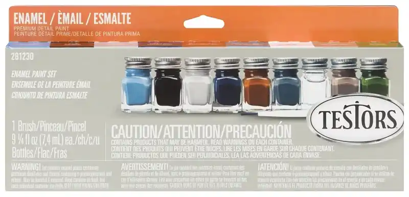 Military Assorted Solvent-based Enamel Paint Exterior And Interior 0.25 Oz