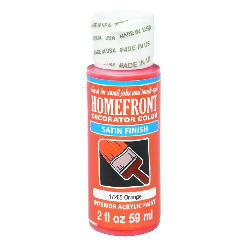 Decorator Color Satin Orange Hobby Paint 2 Oz - Multi-surface Use