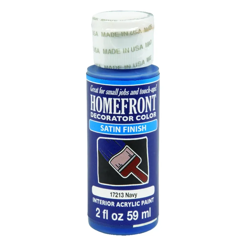 Satin Navy Hobby Paint 2 Oz - Multi-surface, Uv Resistant, Easy Clean Up