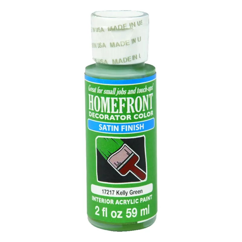 Satin Kelly Green Hobby Paint 2 Oz