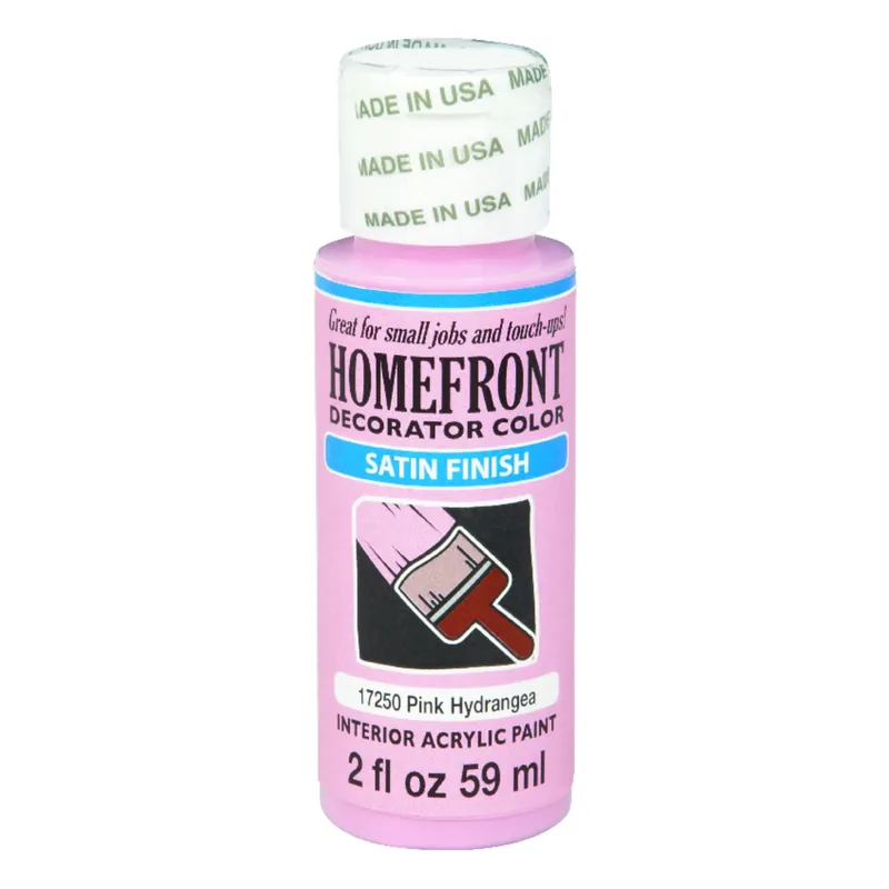 Satin Pink Hydrangea Hobby Paint 2 Oz - Multi-surface Use