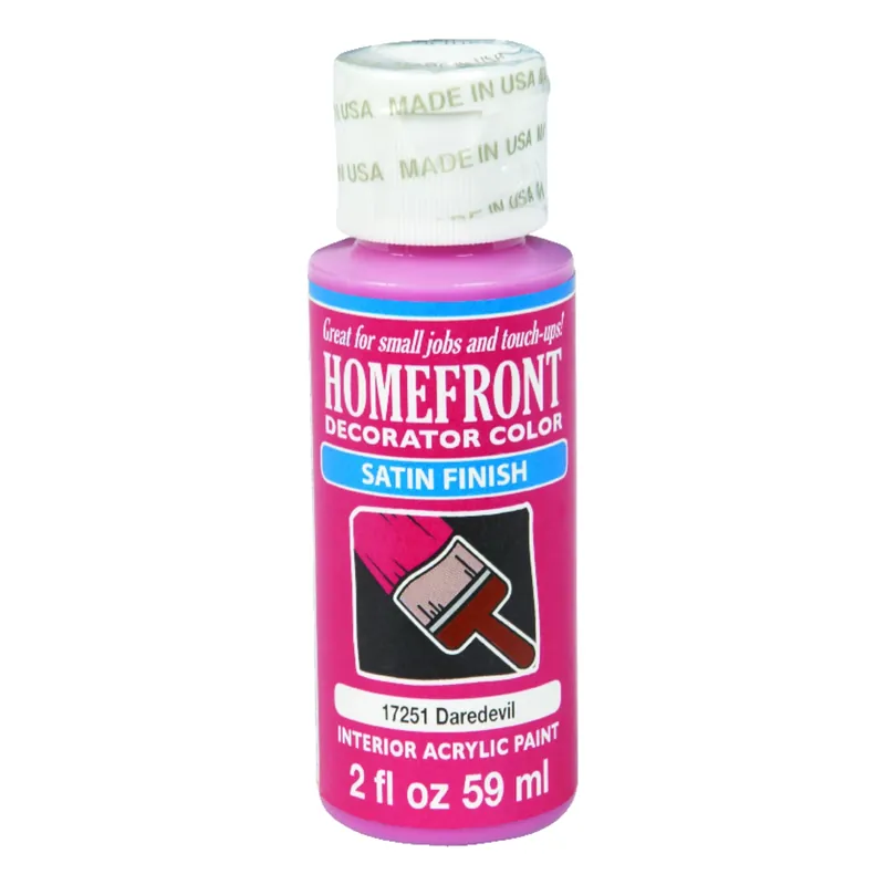 Satin Daredevil Hobby Paint 2 Oz - Multi-surface, Uv Resistant, Indoor Use