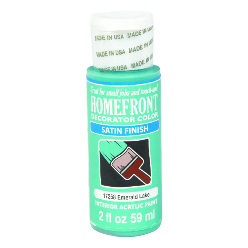 Satin Emerald Lake Hobby Paint 2 Oz - Multi-surface, Uv Resistant