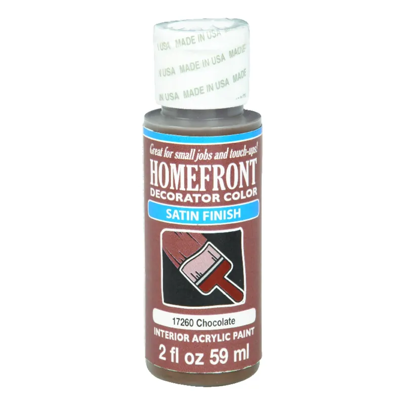 Satin Chocolate Hobby Paint 2 Oz - Multi-surface, Uv Resistant, Indoor Use