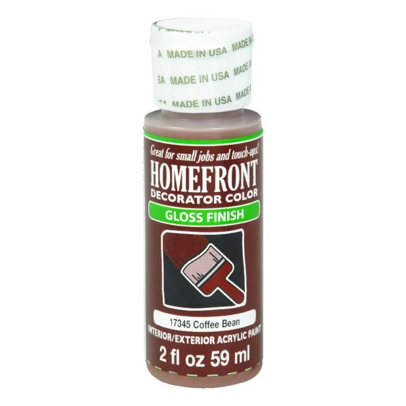 Gloss Coffee Bean Hobby Paint 2 Oz - Multi-surface, Uv Resistant, Gloss Finish