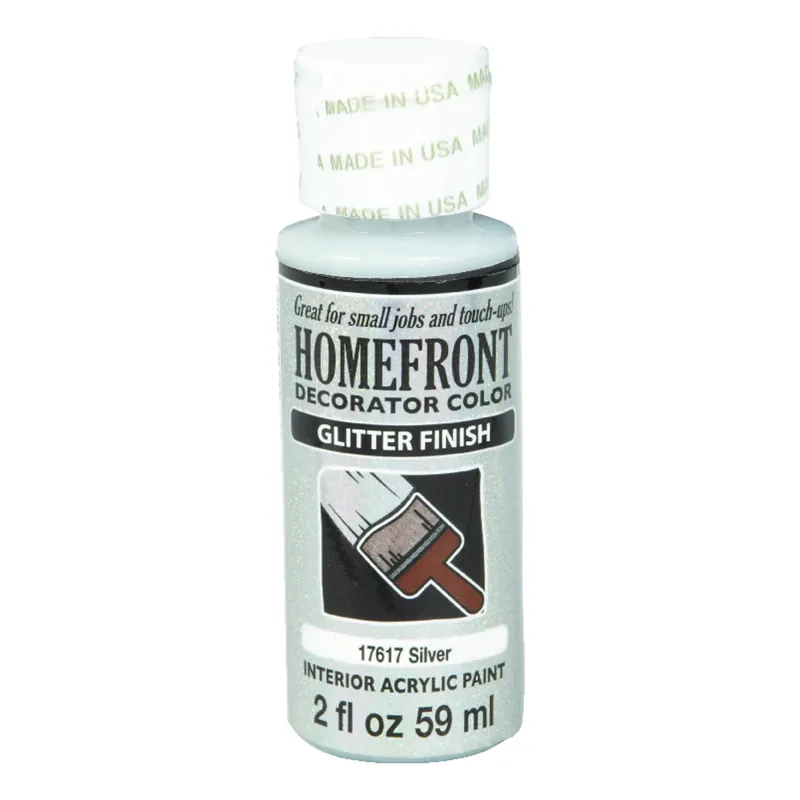 Glitter Silver Hobby Paint 2 Oz - Multi-surface, Uv Resistant, Indoor Use