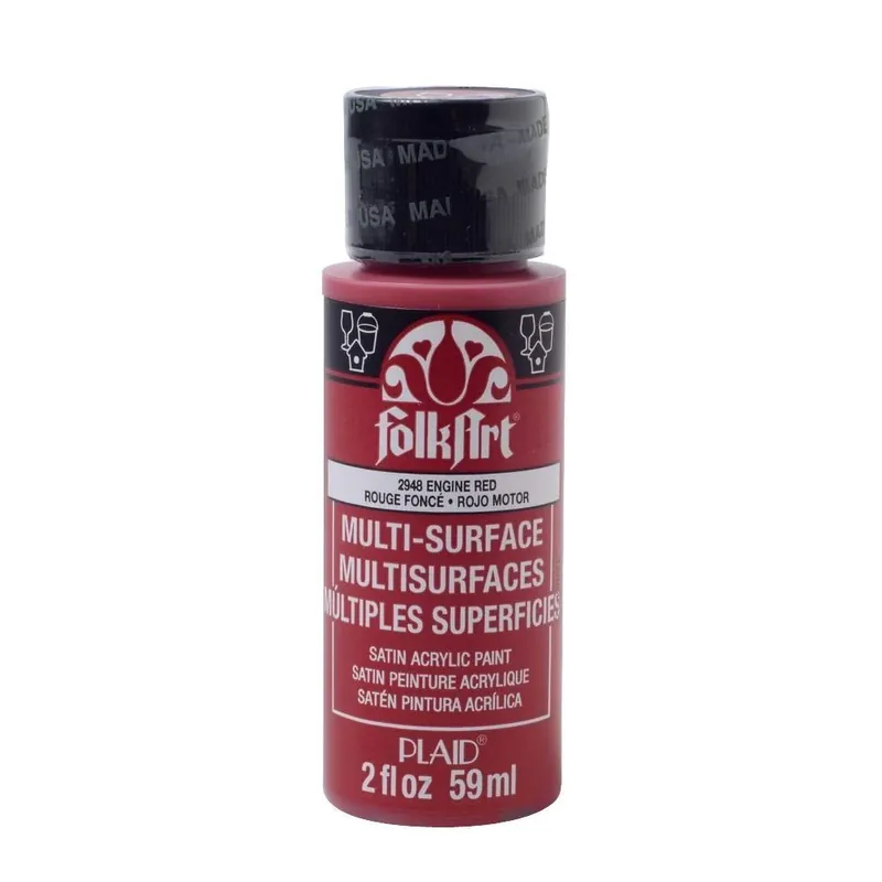 Satin Engine Red Hobby Paint 2 Oz