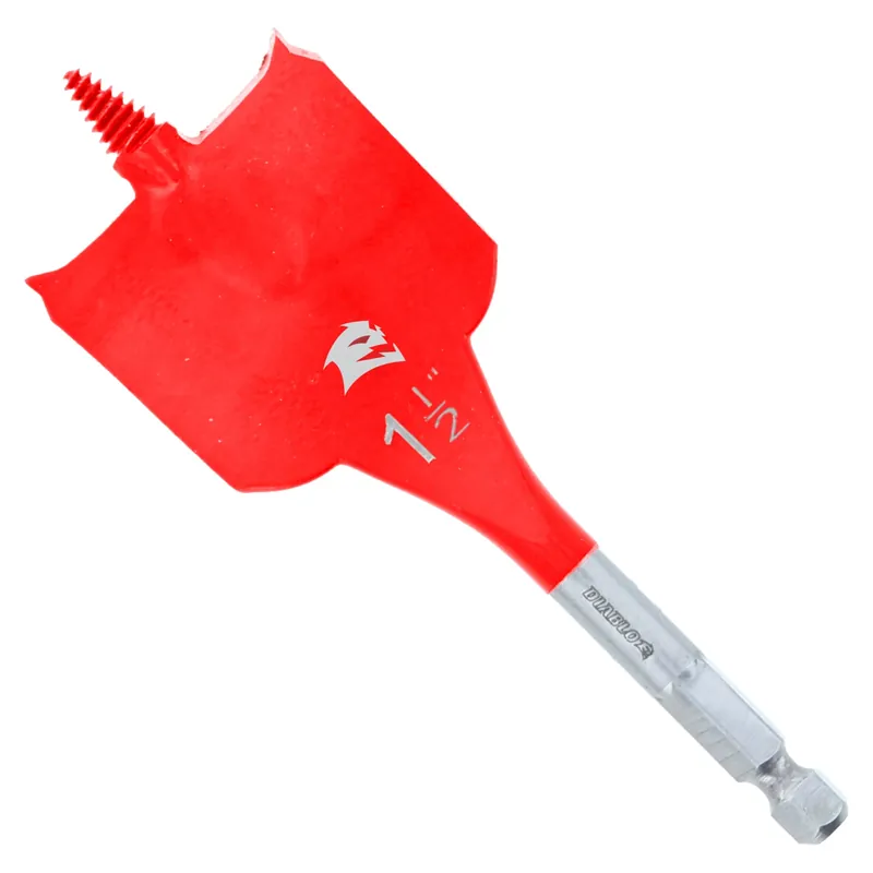 1-1/2 In. X 4 In. L High Speed Steel Clean Wood Spade Bit Hex Shank 1 Pk