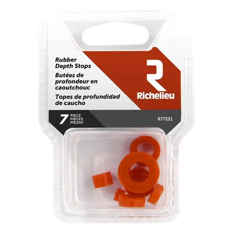 Plastic Drill Stop Set 7 Piece Clamshell Packaging