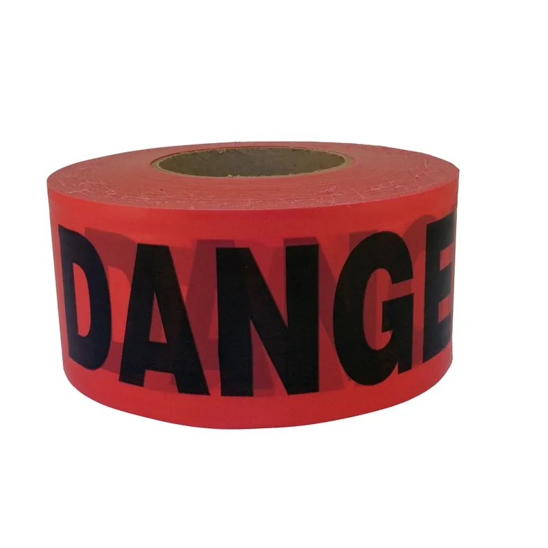 1000 Ft. L X 3 In. W Plastic Danger Barricade Tape Red