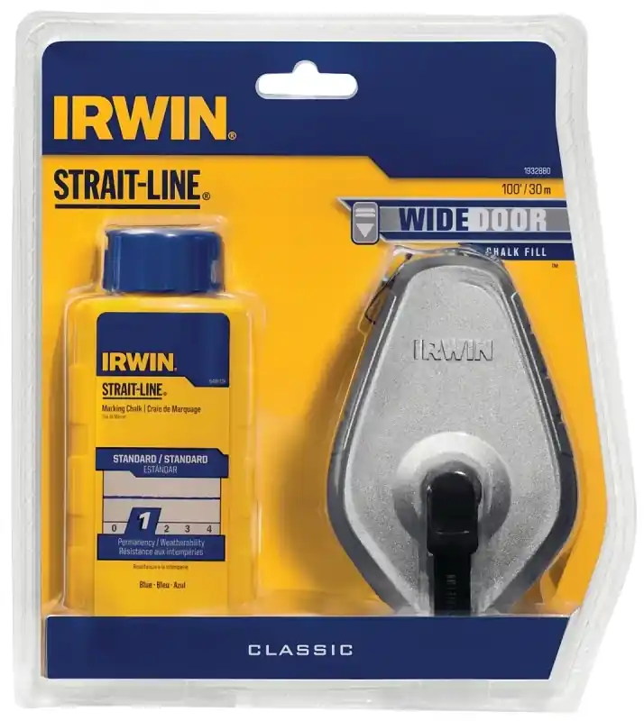 Strait-line 100 Ft. Classic Chalk Line Reel With 4 Oz. Blue Chalk