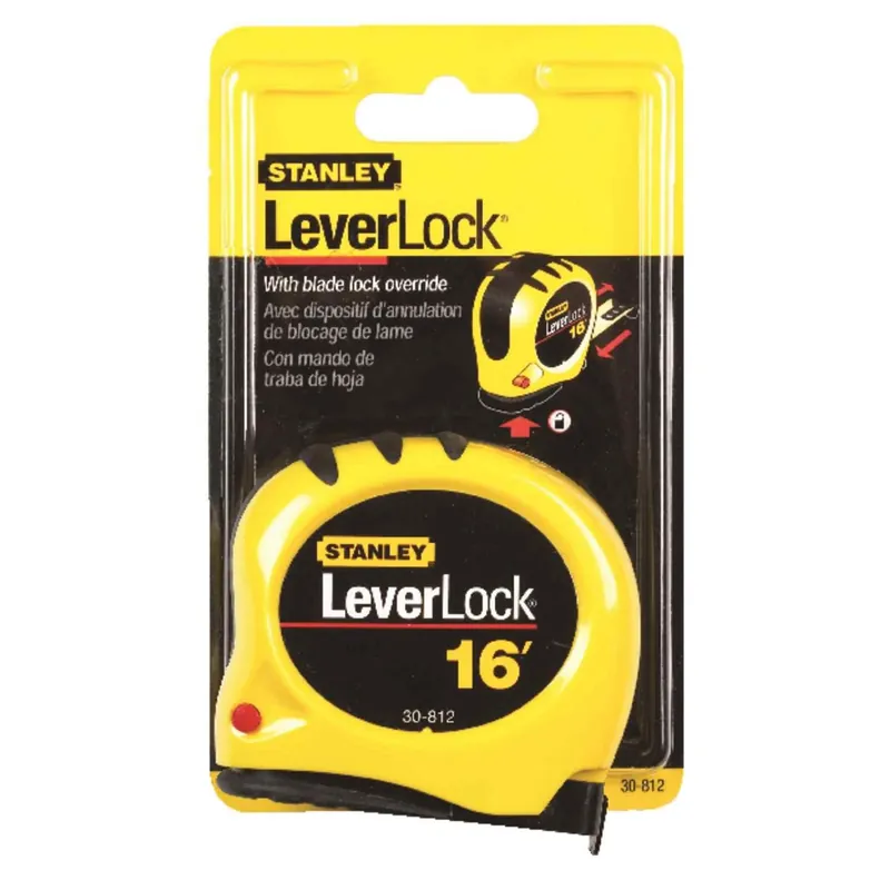 Leverlock 16 Ft. L X 0.75 In. W Compact Tape Measure 1 Pk