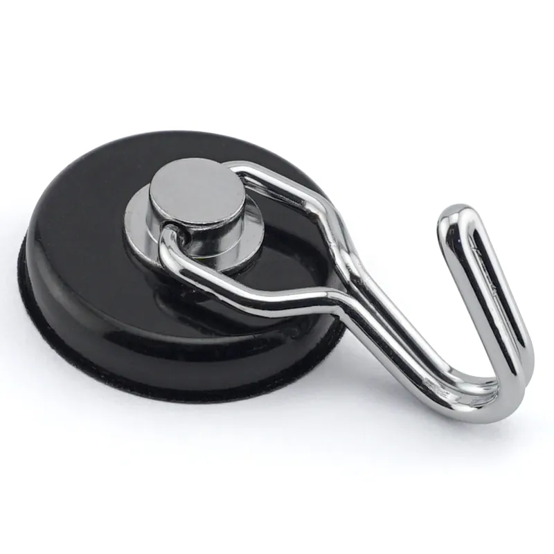 Magnetic Rotating Swing Hook, Black