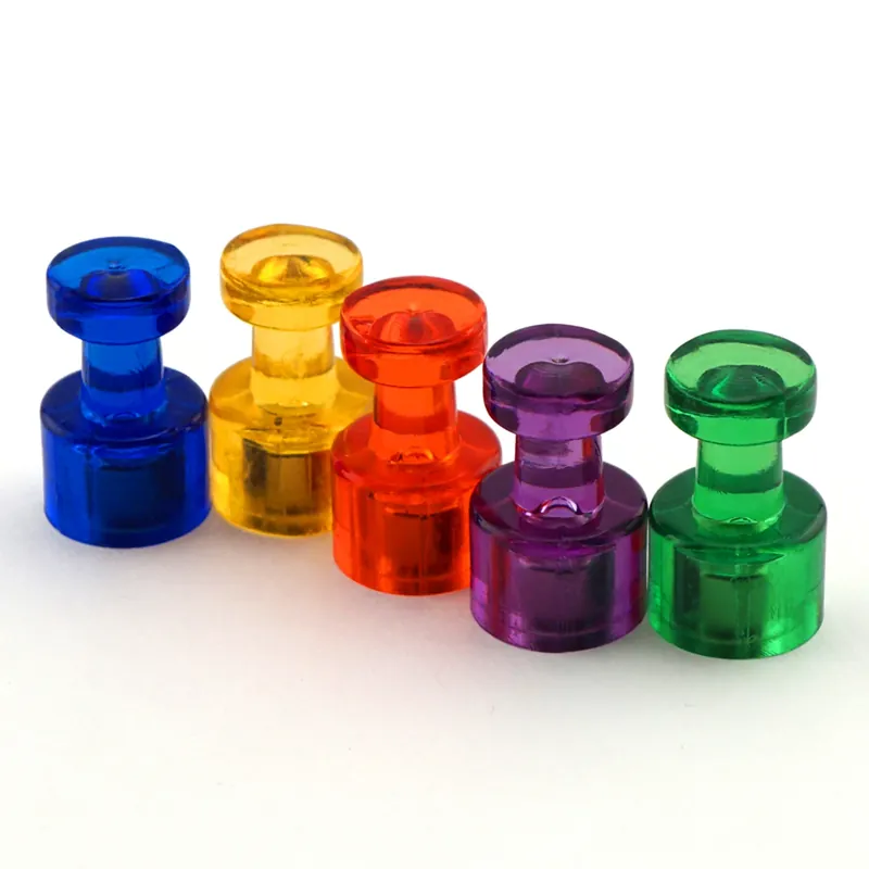 .625 In. L X .375 In. W Assorted Magnetic Push Pins 10 Pc