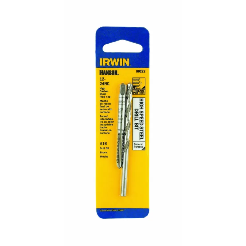 Tap & Drill Set, National Coarse Thread, 12 X 24