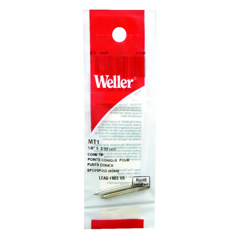 Lead-free Soldering Tip 1/8 In. D Copper 2 Pc