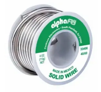 Leaded General-purpose Solder, .125-in., 4-oz.