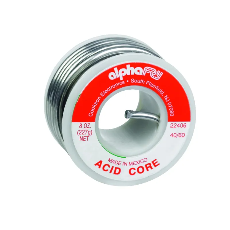 Leaded Non-electrical Solder, .125-in., 8-oz.