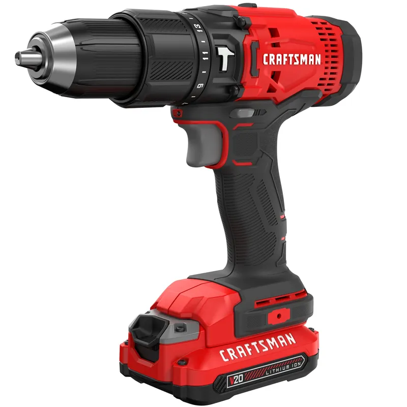 V20 20 Volt 1/2 Inch Cordless Hammer Drill Kit With Battery & Charger