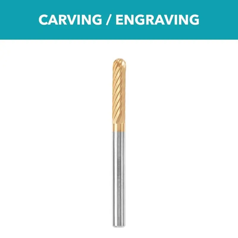 1.5 In. L X 0.12 In. W Cylindrical Tungsten Carbide Cutter 1 Pk