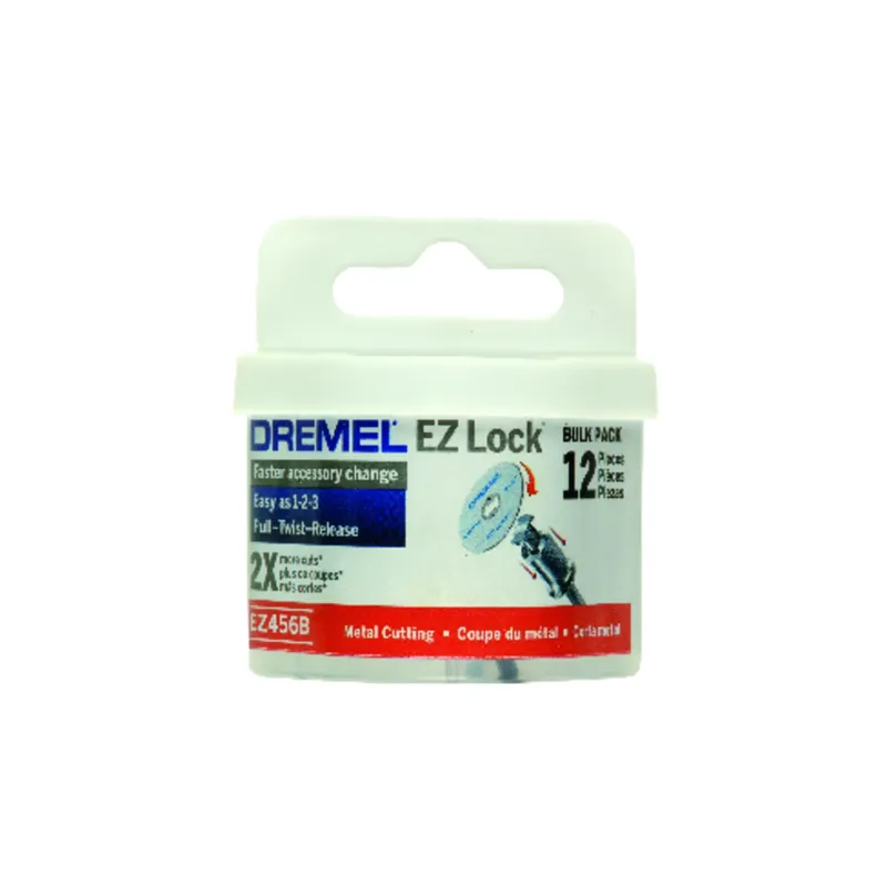 Ez Lock 1-1/2 In. D X 1/8 In. X 1/8 In. Thick Fiberglass Metal Cut-off Wheel 12 Pc