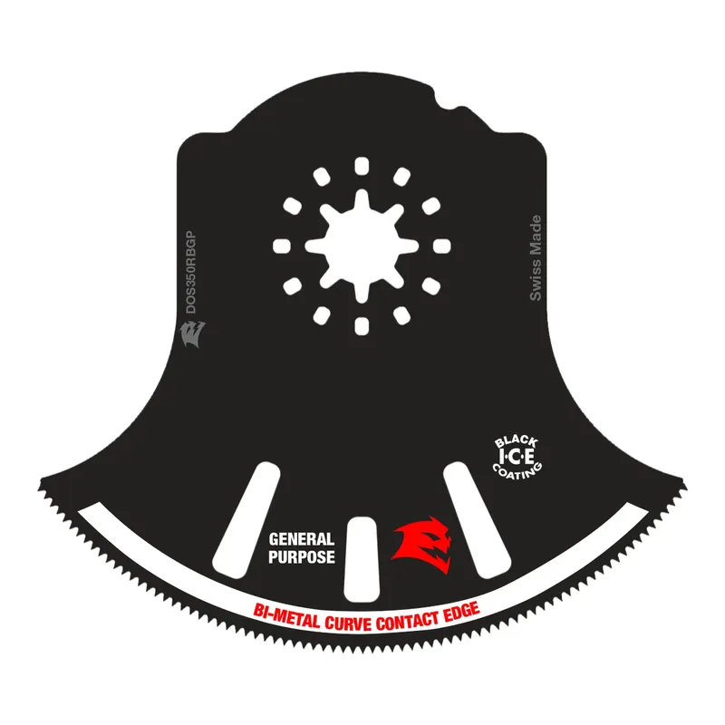 Starlock 3-1/2 In. X 3-1/2 In. W Bi-metal Semi-circle Oscillating Blade General Purpose Cuts