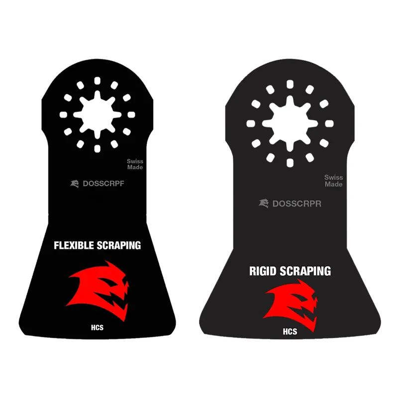 Starlock 2 In. W High Carbon Steel Oscillating Scraper Set Adhesive Removal 2 Pc