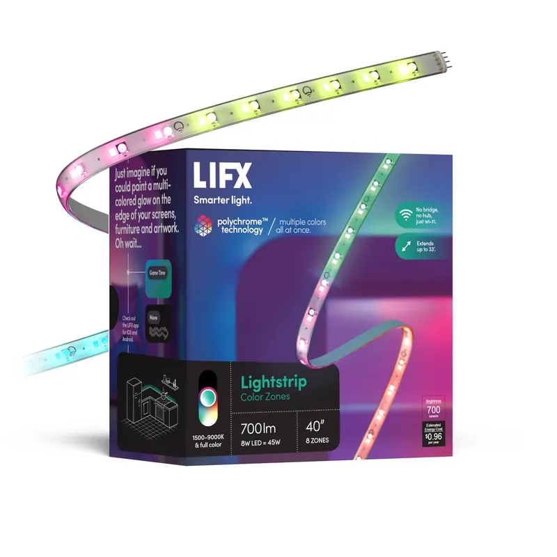 Smart Home 40 In. L Color Changing Plug-in Led Smart-enabled Tape Light 1 Pk