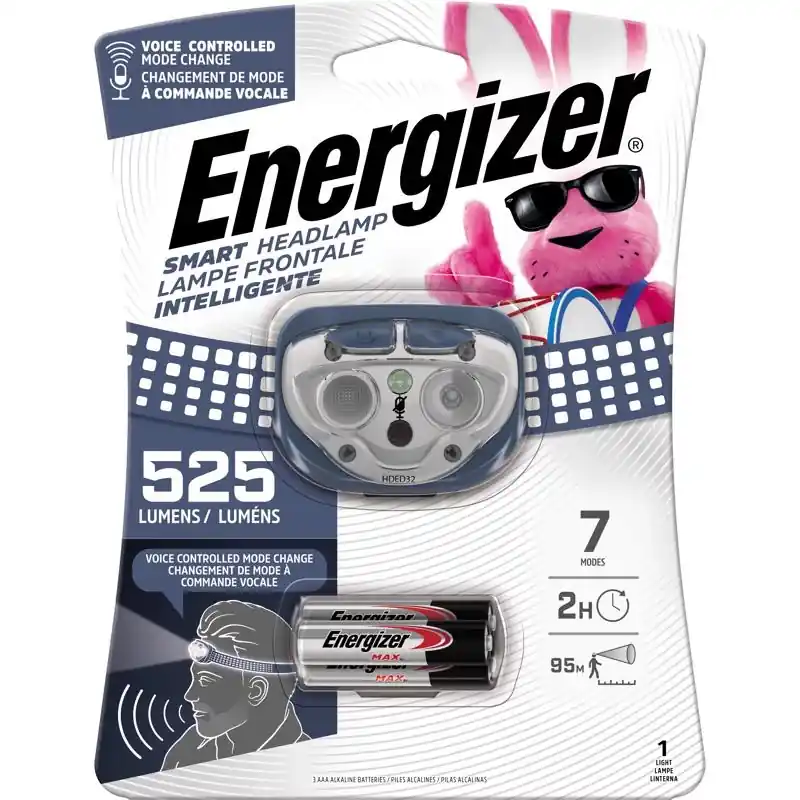 Smart 525 Lumens Blue Led Head Lamp With Aaa Batteries Included