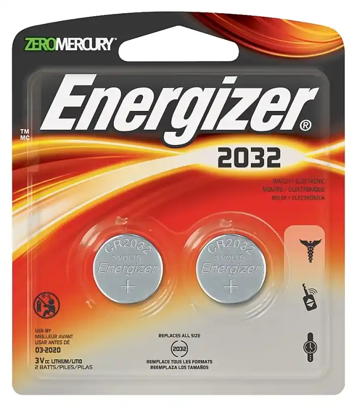 Lithium 2032 3 V Electronic/watch Battery 2 Pk