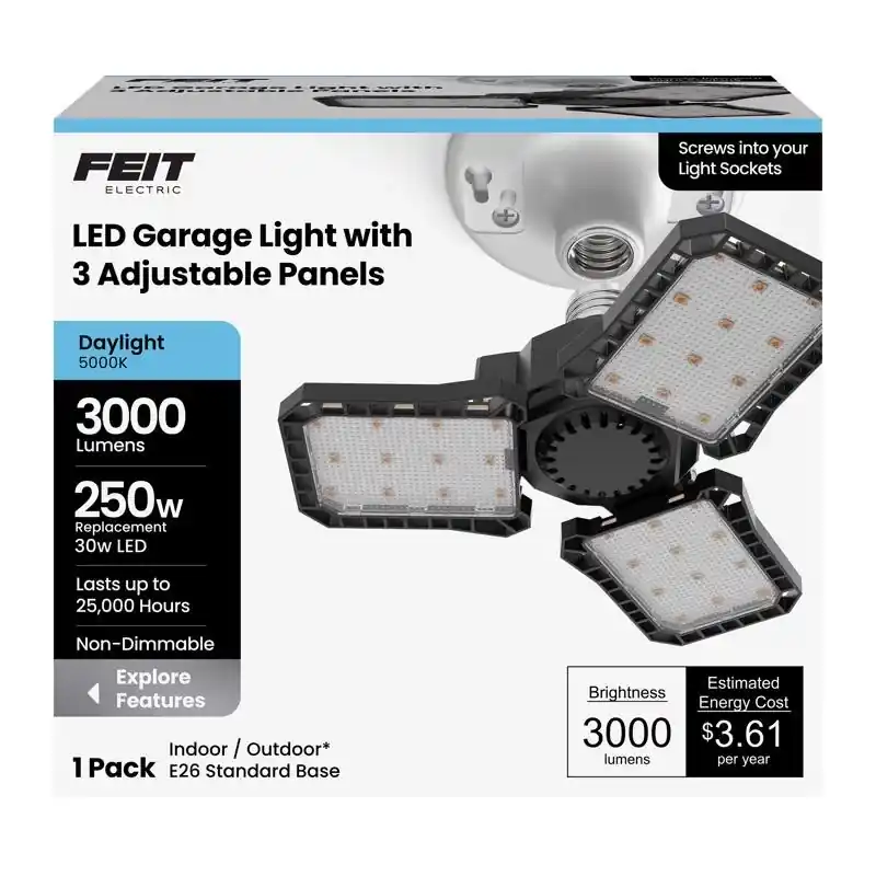 Feit Ed28 E26 (medium) Led Garage Bulb Daylight 250 Watt Equivalence 1 Pk