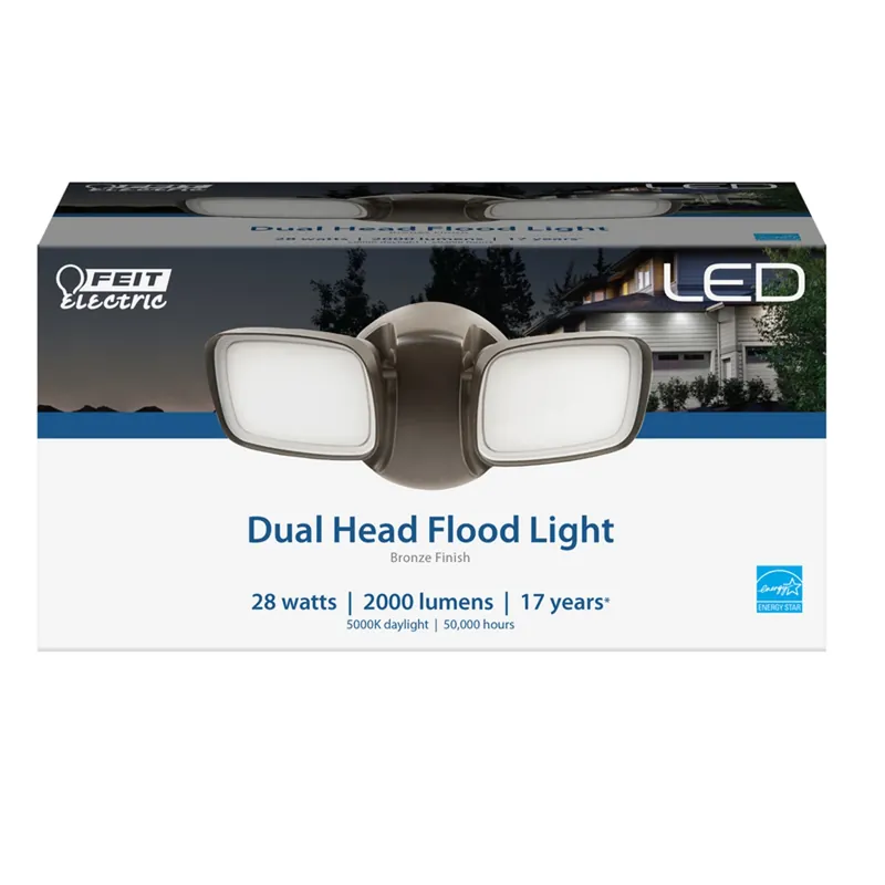 Led Switch Hardwired Led Bronze Security Floodlight