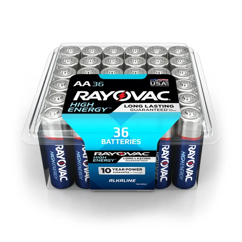 High Energy Aa Alkaline Batteries 36 Pk Clamshell