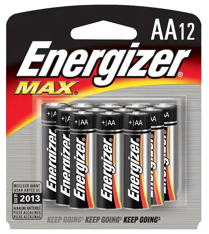 Max Aa Alkaline Batteries 12 Pk Carded
