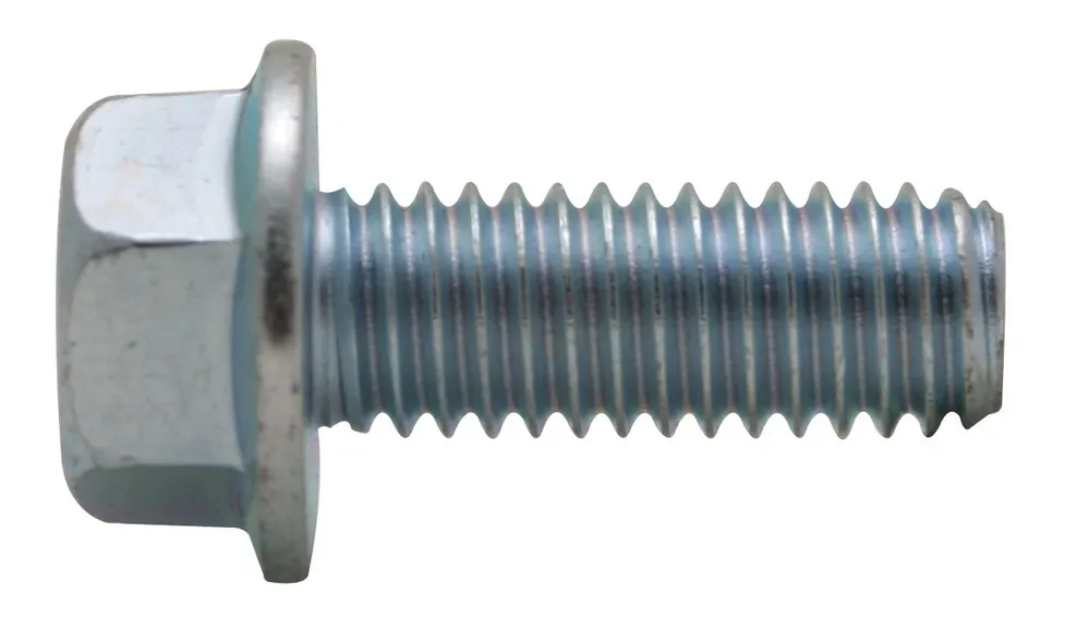 3/8-16 X 1 Zinc Plated Grade 8 Coarse Hex Flange Bolts - Heavy Duty