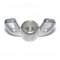 1/4-20 Zinc Coarse Nylon Insert Wing Nuts - Durable Fasteners For Secure Connections