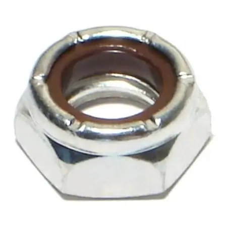 7/16 -14 Zinc Grade 2 Nylon Insert Lock Nuts Lknut-107 (10 Pcs.)