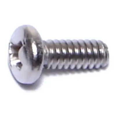 6-32 X 3/8 Stainless Steel Phillips Pan Head Machine Screws - 18-8 Grade