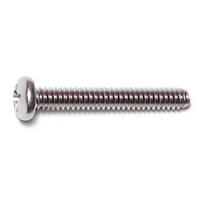 6-32 X 1 Stainless Steel Phillips Pan Head Machine Screws - 18-8 Grade