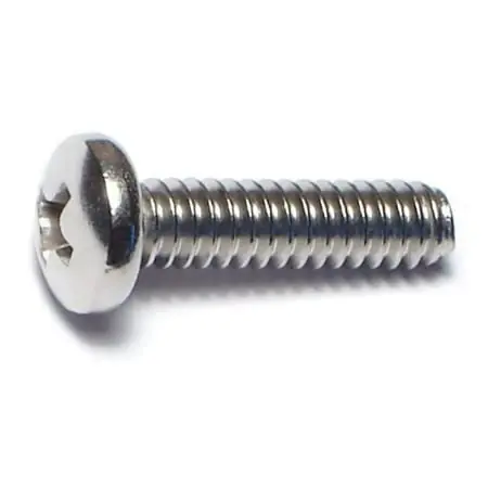 10-24 X 3/4 Stainless Steel Phillips Pan Head Machine Screws - 18-8 Grade